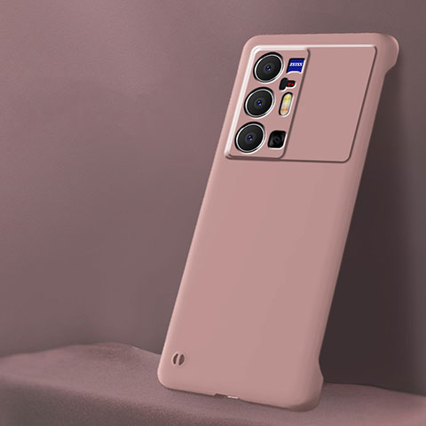 Custodia Plastica Rigida Senza Cornice Cover Opaca per Vivo X70 Pro+ Plus 5G Rosa