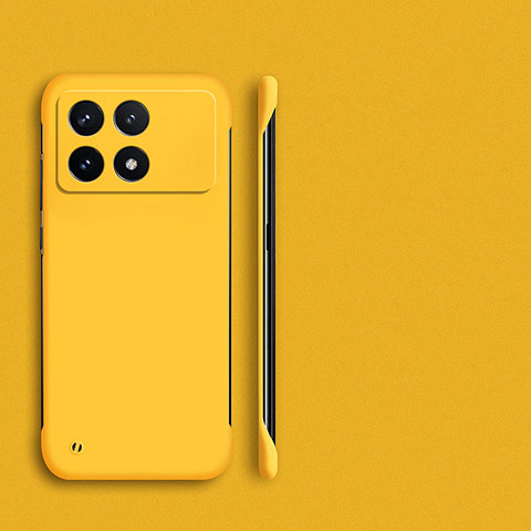 Custodia Plastica Rigida Senza Cornice Cover Opaca per Xiaomi Redmi K70 5G Giallo