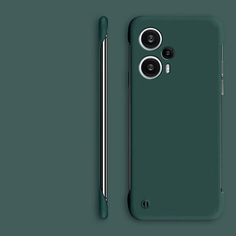 Custodia Plastica Rigida Senza Cornice Cover Opaca per Xiaomi Redmi Note 12 Turbo 5G Verde