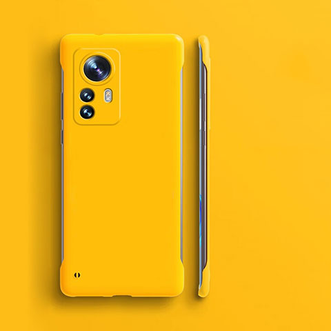 Custodia Plastica Rigida Senza Cornice Cover Opaca per Xiaomi Redmi Note 12S Giallo