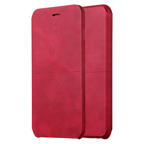 Custodia Portafoglio In Pelle con Stand L01 per Apple iPhone 6S Plus Rosso