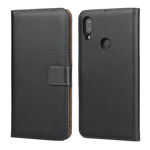 Custodia Portafoglio In Pelle con Supporto L04 per Xiaomi Redmi Note 7 Nero