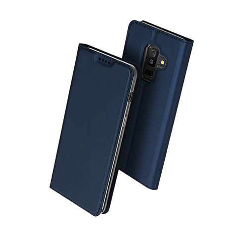 Custodia Portafoglio In Pelle con Supporto per Samsung Galaxy A9 Star Lite Blu