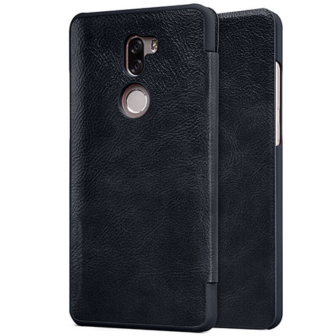 Custodia Portafoglio In Pelle con Supporto per Xiaomi Mi 5S Plus Nero