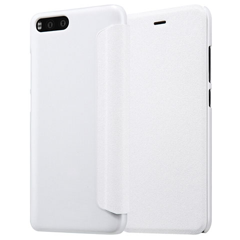 Custodia Portafoglio In Pelle con Supporto per Xiaomi Mi 6 Bianco