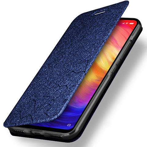 Custodia Portafoglio In Pelle con Supporto per Xiaomi Redmi Note 7 Pro Blu