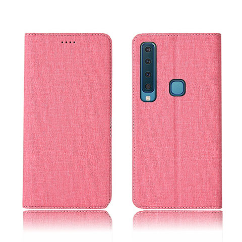 Custodia Portafoglio In Pelle Cover con Stand per Samsung Galaxy A9 (2018) A920 Rosa