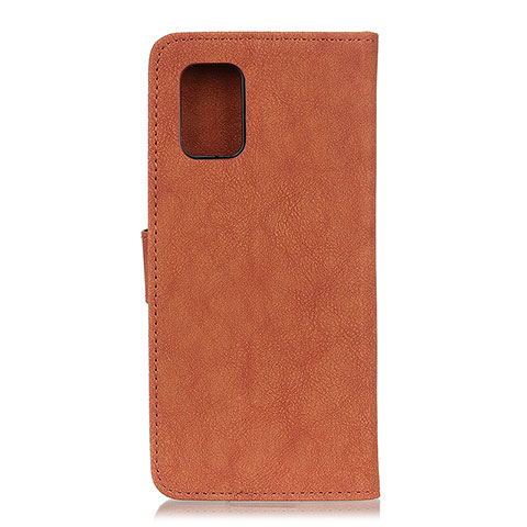 Custodia Portafoglio In Pelle Cover con Supporto A01D per Motorola Moto G100 5G Marrone