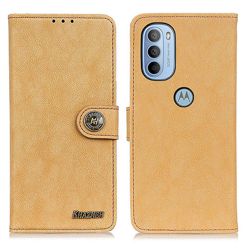 Custodia Portafoglio In Pelle Cover con Supporto A01D per Motorola Moto G31 Oro