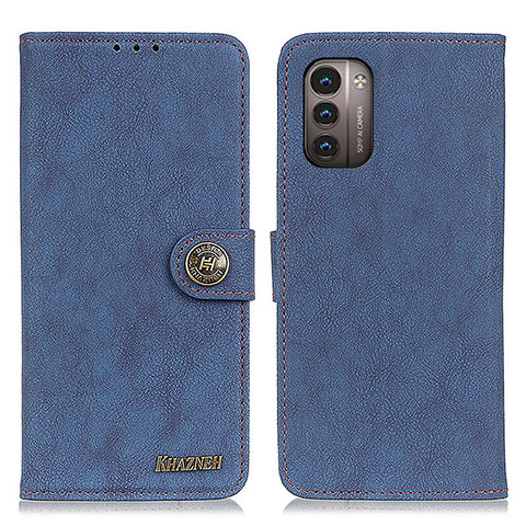 Custodia Portafoglio In Pelle Cover con Supporto A01D per Nokia G11 Blu