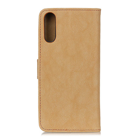 Custodia Portafoglio In Pelle Cover con Supporto A01D per Samsung Galaxy A02 Oro