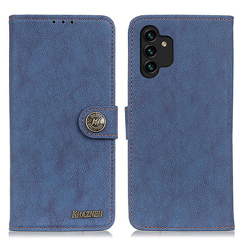 Custodia Portafoglio In Pelle Cover con Supporto A01D per Samsung Galaxy A13 4G Blu