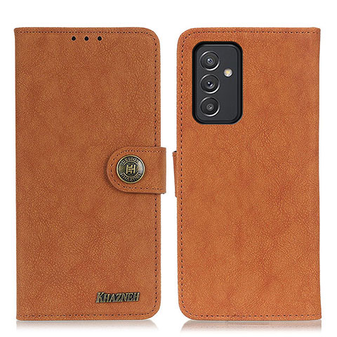 Custodia Portafoglio In Pelle Cover con Supporto A01D per Samsung Galaxy A24 4G Marrone