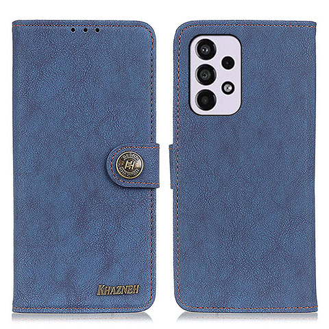 Custodia Portafoglio In Pelle Cover con Supporto A01D per Samsung Galaxy A33 5G Blu