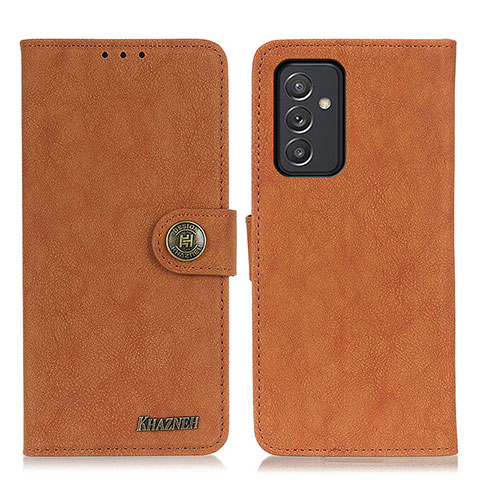 Custodia Portafoglio In Pelle Cover con Supporto A01D per Samsung Galaxy A35 5G Marrone