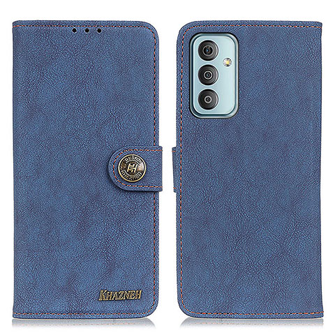 Custodia Portafoglio In Pelle Cover con Supporto A01D per Samsung Galaxy F23 5G Blu