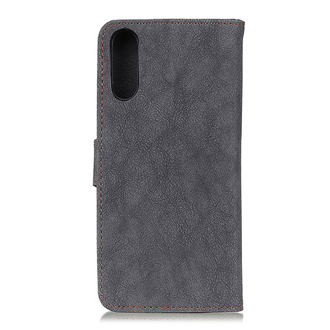 Custodia Portafoglio In Pelle Cover con Supporto A01D per Samsung Galaxy M02 Nero