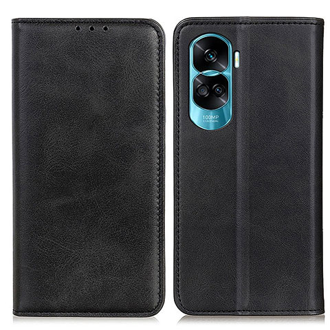 Custodia Portafoglio In Pelle Cover con Supporto A02D per Huawei Honor 90 Lite 5G Nero