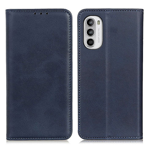 Custodia Portafoglio In Pelle Cover con Supporto A02D per Motorola Moto Edge (2022) 5G Blu