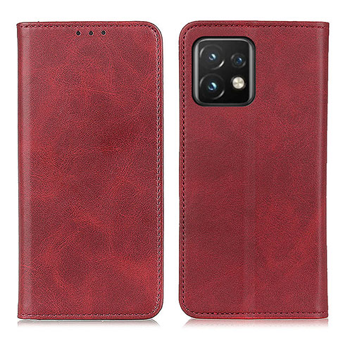 Custodia Portafoglio In Pelle Cover con Supporto A02D per Motorola Moto Edge 40 Pro 5G Rosso