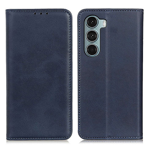 Custodia Portafoglio In Pelle Cover con Supporto A02D per Motorola Moto Edge S30 5G Blu