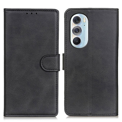 Custodia Portafoglio In Pelle Cover con Supporto A02D per Motorola Moto Edge X30 5G Nero