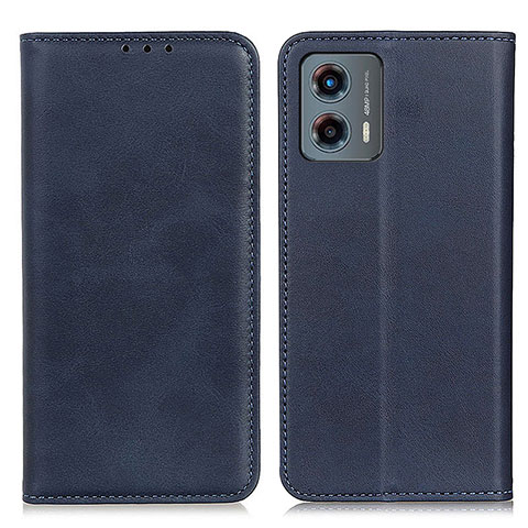 Custodia Portafoglio In Pelle Cover con Supporto A02D per Motorola Moto G 5G (2023) Blu