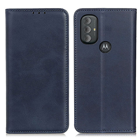 Custodia Portafoglio In Pelle Cover con Supporto A02D per Motorola Moto G Play (2023) Blu