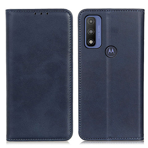 Custodia Portafoglio In Pelle Cover con Supporto A02D per Motorola Moto G Pure Blu