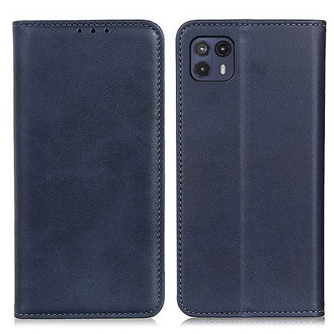 Custodia Portafoglio In Pelle Cover con Supporto A02D per Motorola Moto G50 5G Blu