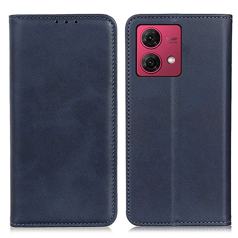 Custodia Portafoglio In Pelle Cover con Supporto A02D per Motorola Moto G84 5G Blu