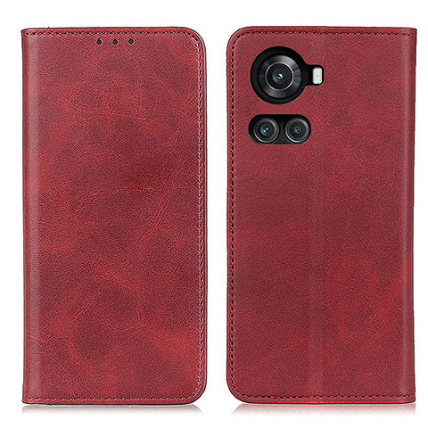 Custodia Portafoglio In Pelle Cover con Supporto A02D per OnePlus 10R 5G Rosso