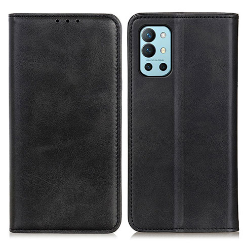 Custodia Portafoglio In Pelle Cover con Supporto A02D per OnePlus 9R 5G Nero