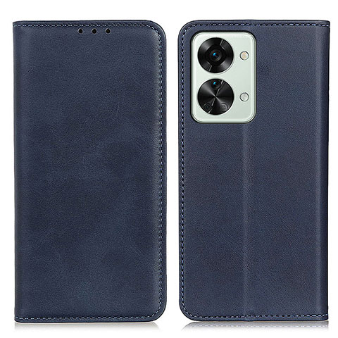 Custodia Portafoglio In Pelle Cover con Supporto A02D per OnePlus Nord 2T 5G Blu