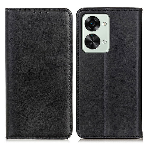 Custodia Portafoglio In Pelle Cover con Supporto A02D per OnePlus Nord 2T 5G Nero