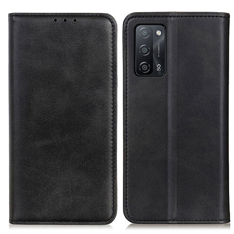 Custodia Portafoglio In Pelle Cover con Supporto A02D per Oppo A53s 5G Nero