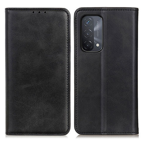 Custodia Portafoglio In Pelle Cover con Supporto A02D per Oppo A74 5G Nero