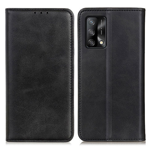 Custodia Portafoglio In Pelle Cover con Supporto A02D per Oppo Reno6 Lite Nero