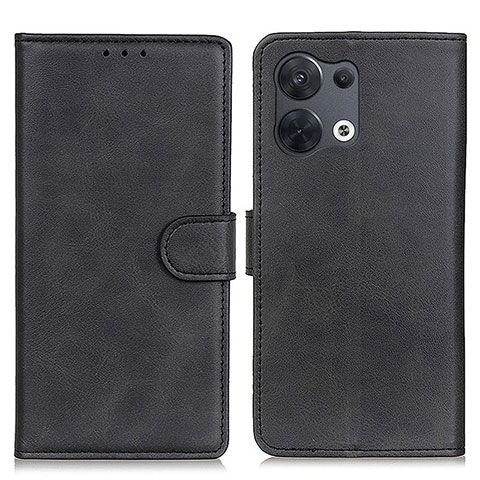 Custodia Portafoglio In Pelle Cover con Supporto A02D per Oppo Reno8 Pro+ Plus 5G Nero