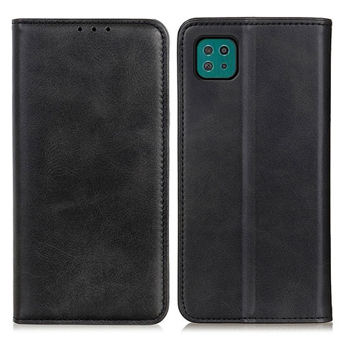 Custodia Portafoglio In Pelle Cover con Supporto A02D per Samsung Galaxy A22 5G Nero