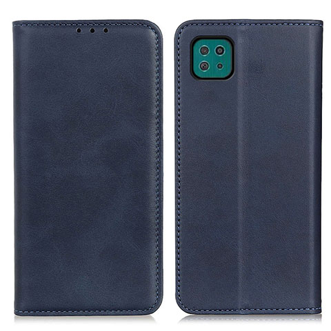 Custodia Portafoglio In Pelle Cover con Supporto A02D per Samsung Galaxy A22s 5G Blu