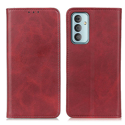 Custodia Portafoglio In Pelle Cover con Supporto A02D per Samsung Galaxy F23 5G Rosso