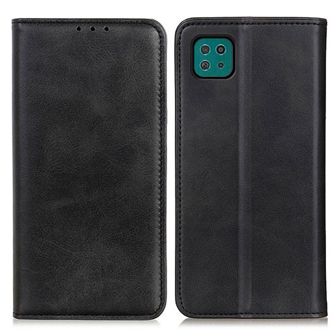 Custodia Portafoglio In Pelle Cover con Supporto A02D per Samsung Galaxy F42 5G Nero
