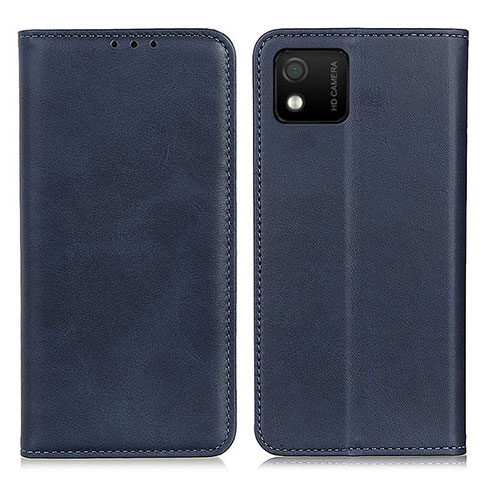 Custodia Portafoglio In Pelle Cover con Supporto A02D per Wiko Y52 Blu