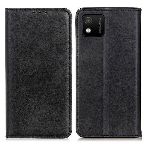 Custodia Portafoglio In Pelle Cover con Supporto A02D per Wiko Y52 Nero