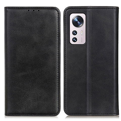 Custodia Portafoglio In Pelle Cover con Supporto A02D per Xiaomi Mi 12S 5G Nero