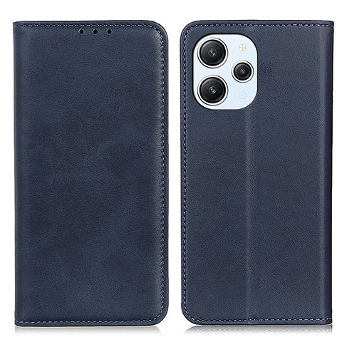 Custodia Portafoglio In Pelle Cover con Supporto A02D per Xiaomi Redmi 12 4G Blu