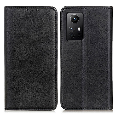 Custodia Portafoglio In Pelle Cover con Supporto A02D per Xiaomi Redmi Note 12S Nero