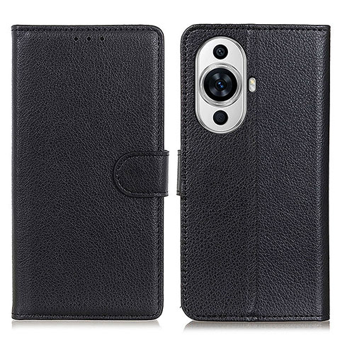 Custodia Portafoglio In Pelle Cover con Supporto A03D per Huawei Nova 11 Pro Nero