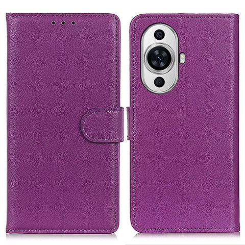 Custodia Portafoglio In Pelle Cover con Supporto A03D per Huawei Nova 11 Ultra Viola